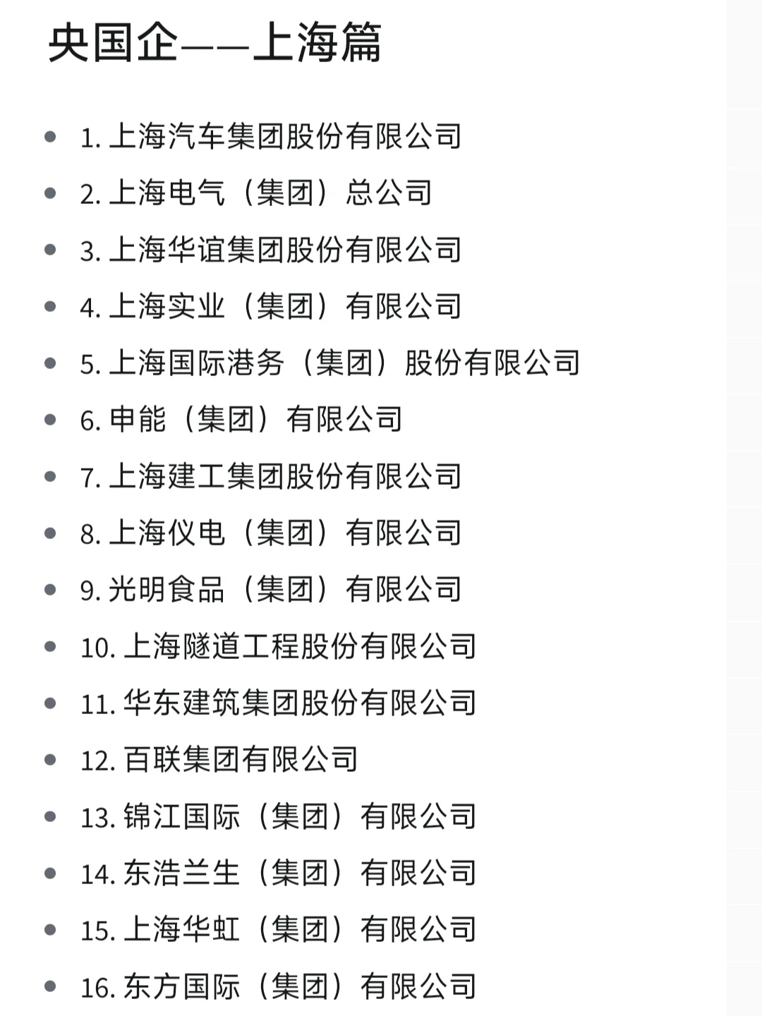 一定要去的央国企一上海篇