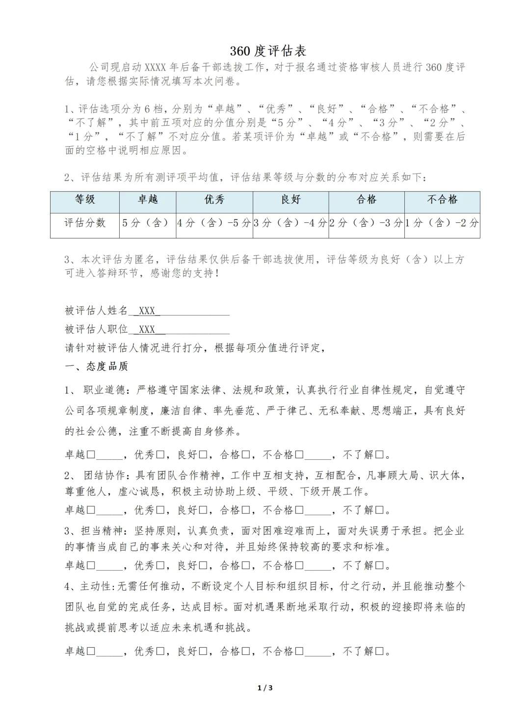 HR小白必看，后备干部选拔全套方案