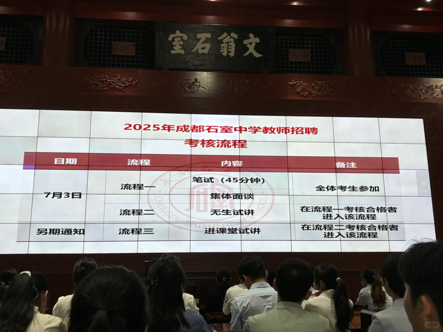成都石室2025暑期招聘