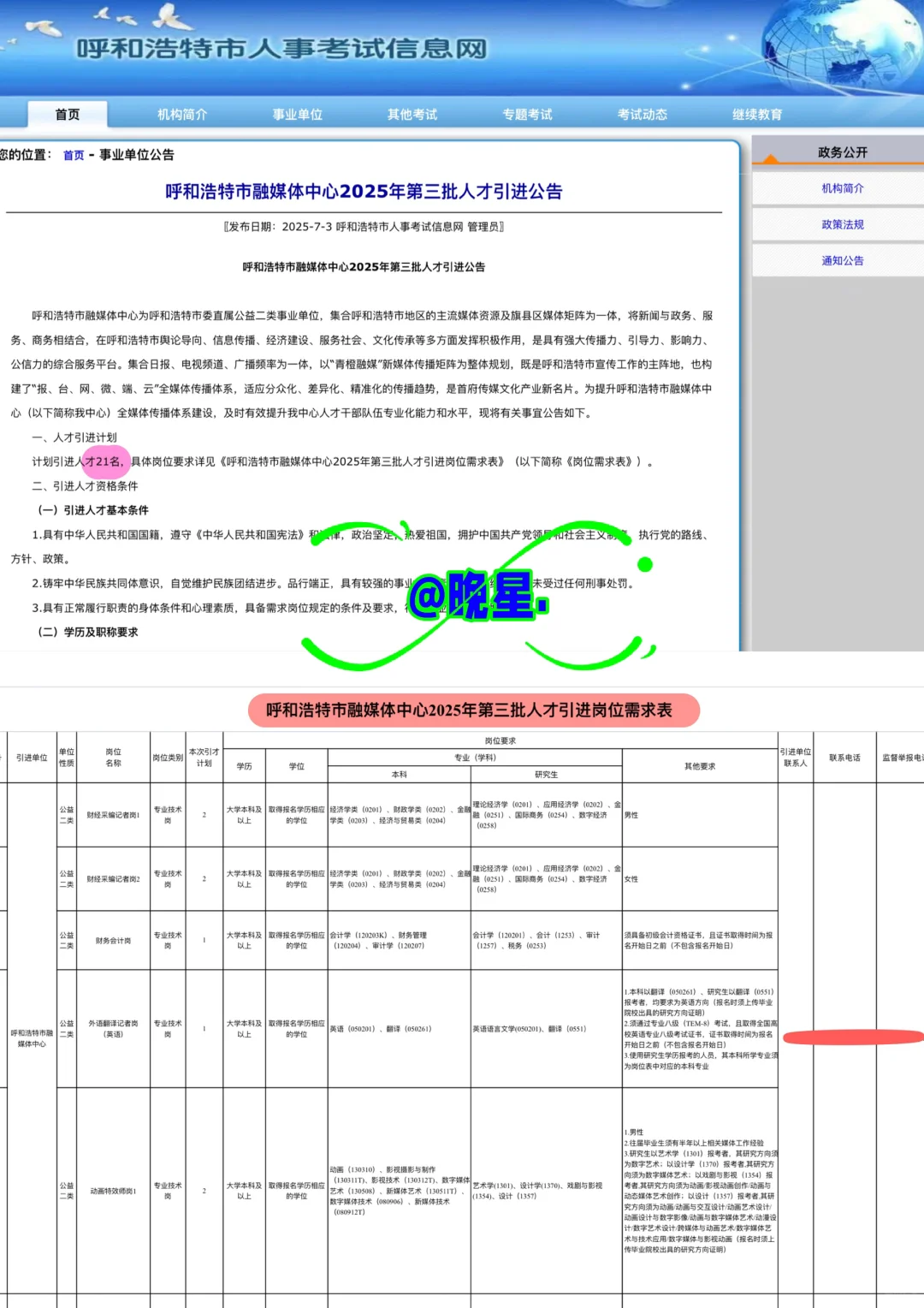 25年呼和浩特人才引进834人