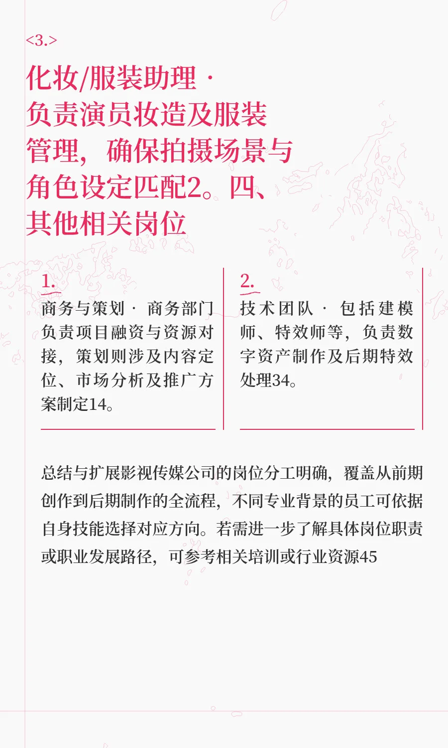 冶片影视传媒公司岗位