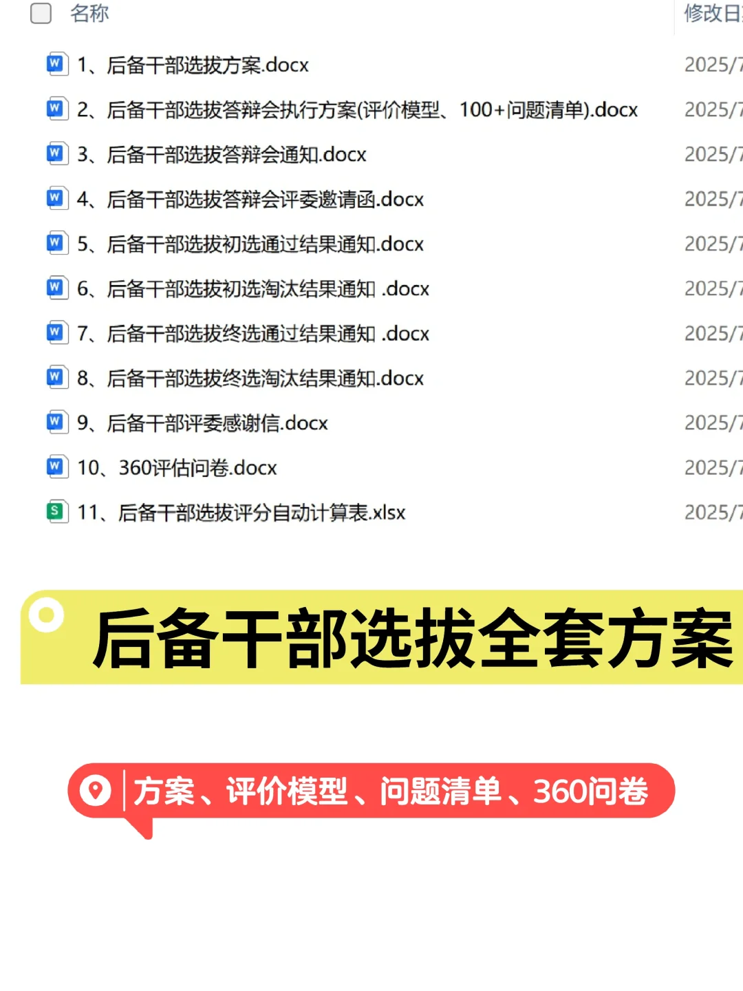 HR小白必看，后备干部选拔全套方案
