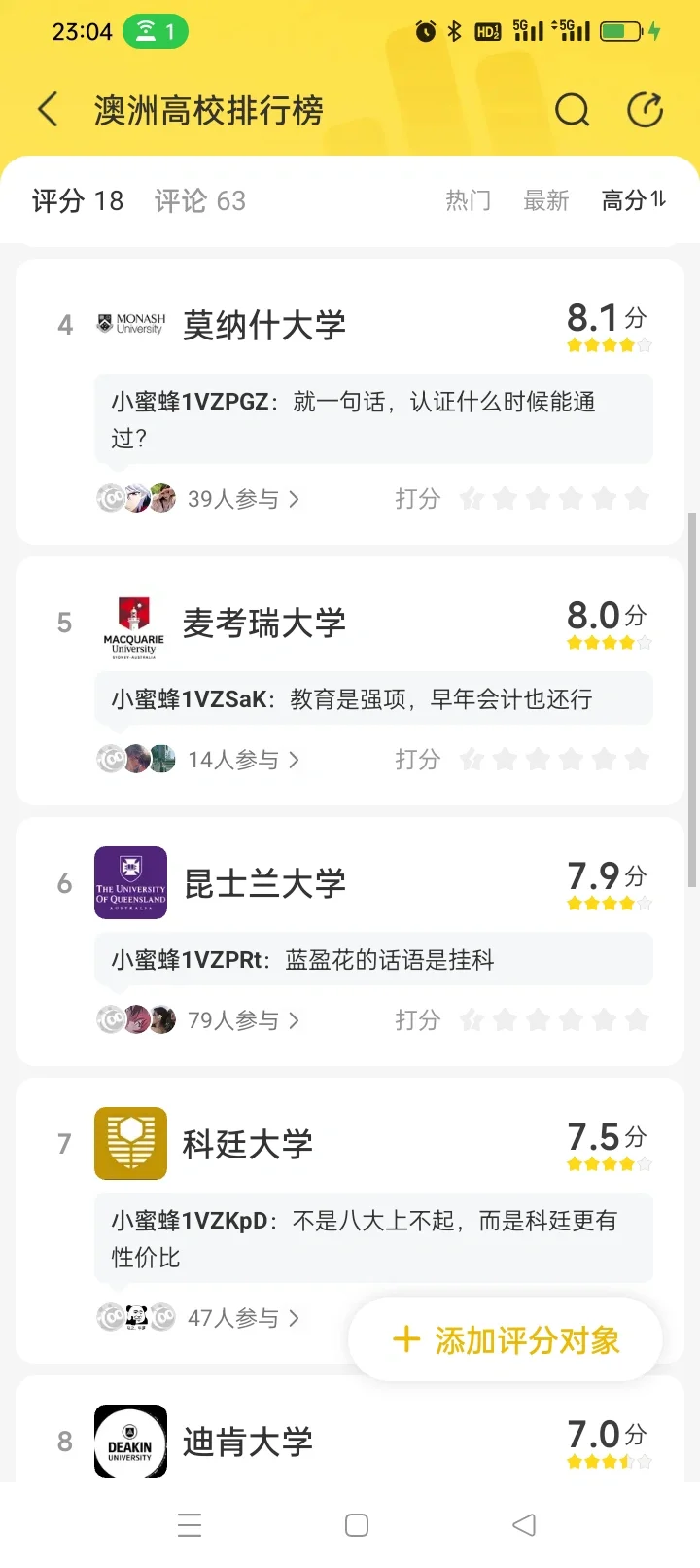 按qs排名来的rebecca人才储备库