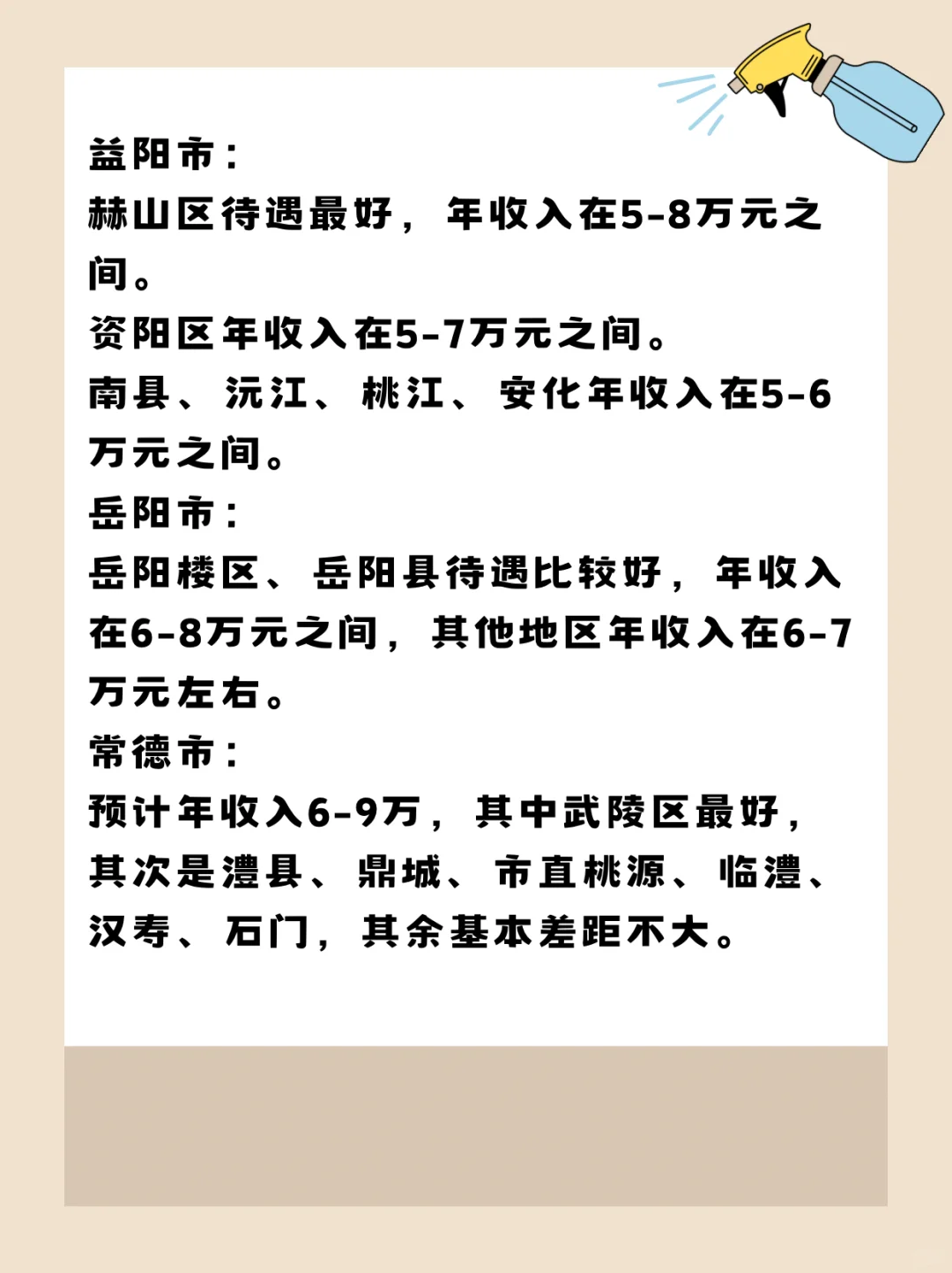 湖南省|各地市公务员工资待遇💴