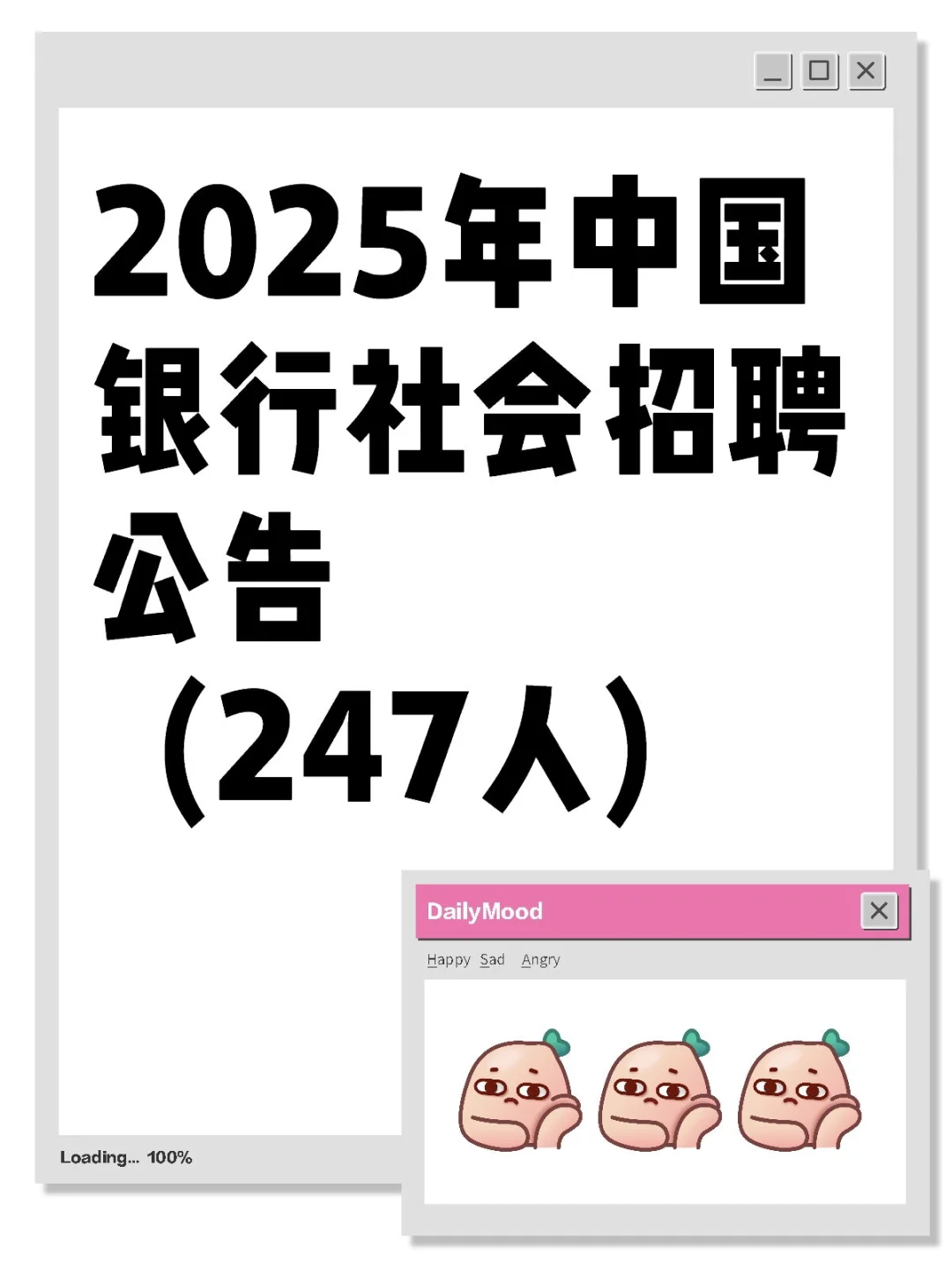 2025年中国银行社会招聘公告（247人）