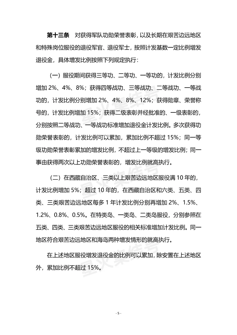 《退役军人逐月领取退役金》安置办法(现行)