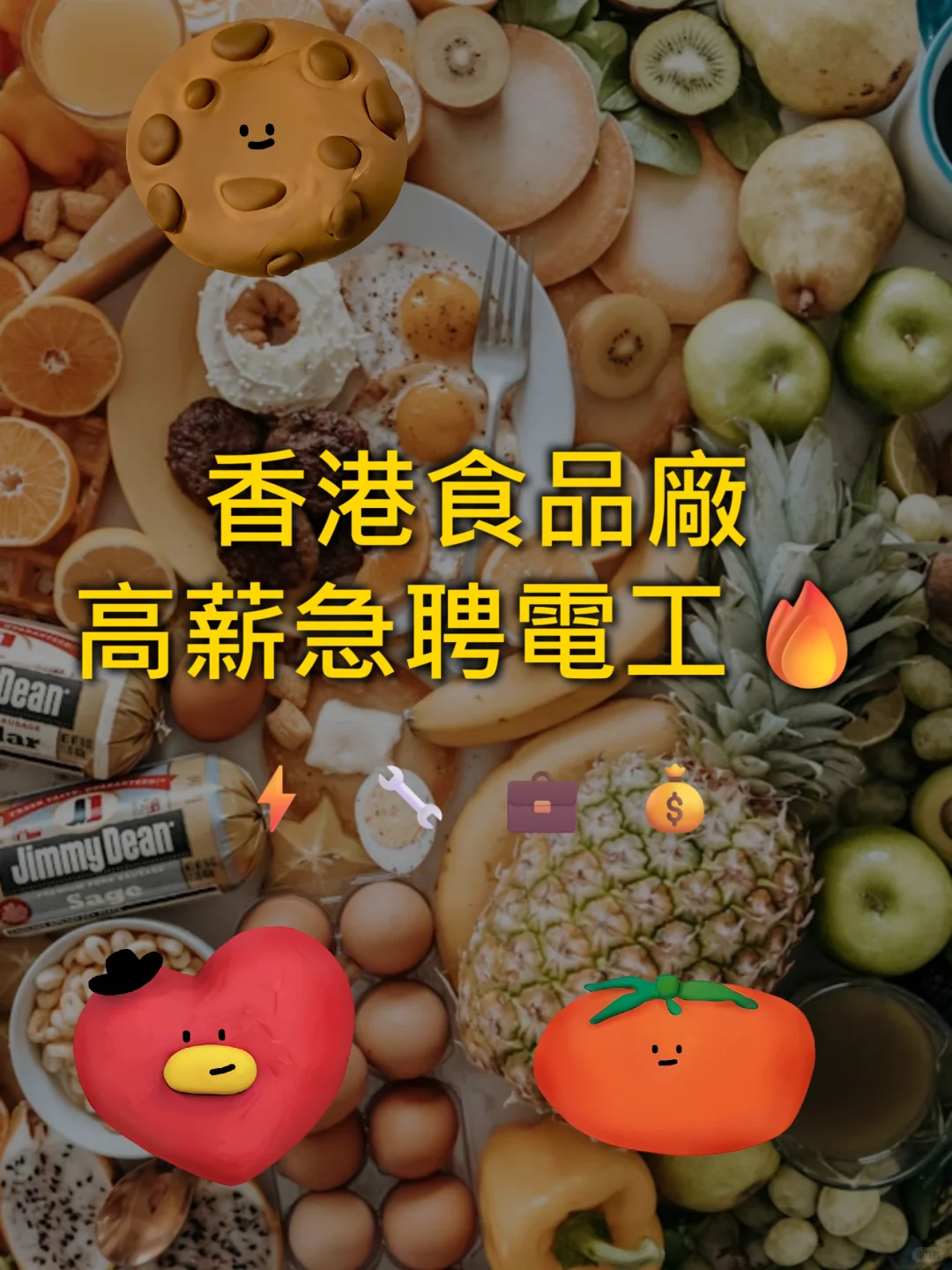 香港食品厂高薪急聘电工