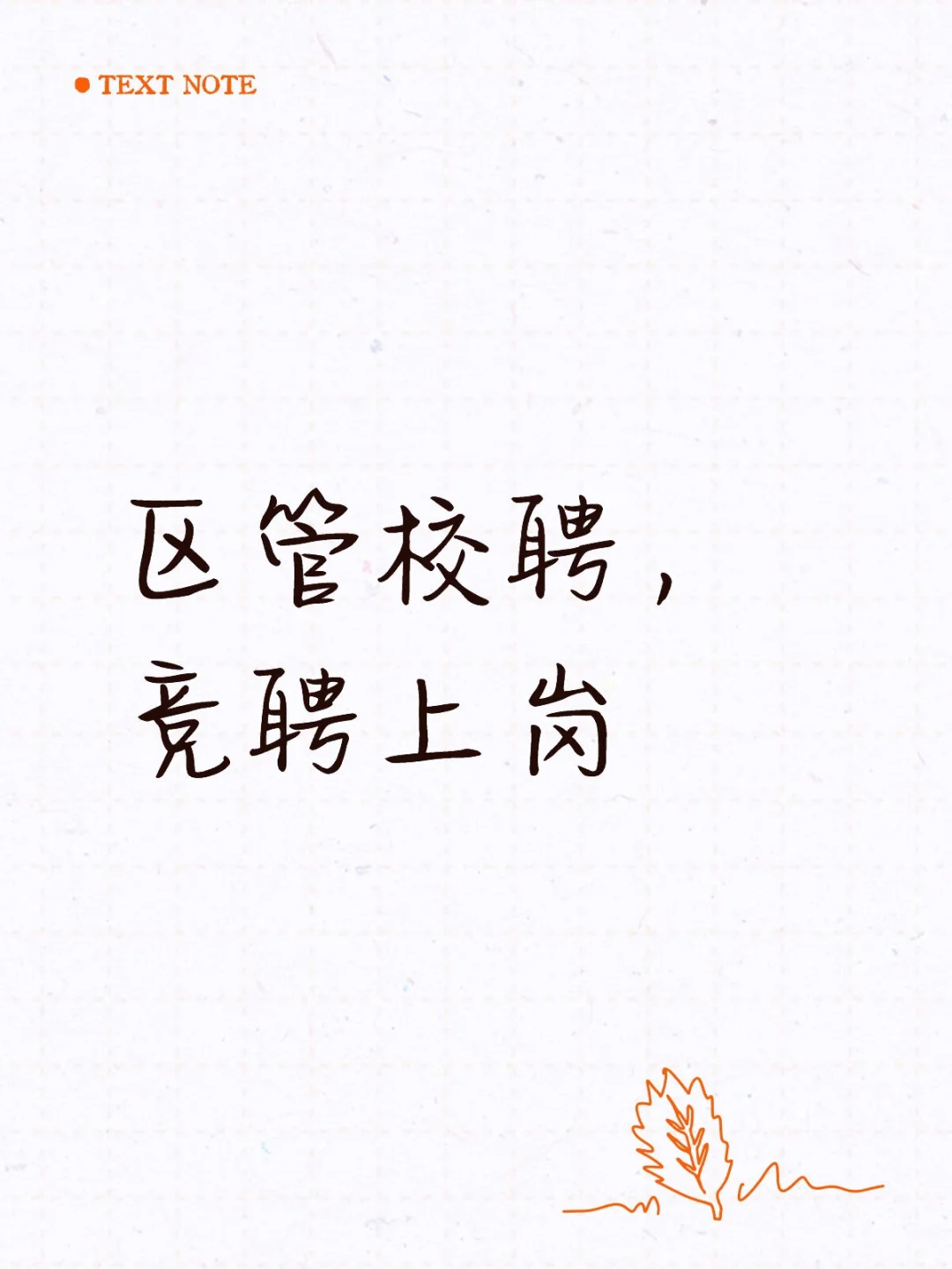 区管校聘，竞聘上岗，被上班一年的冤种遇到