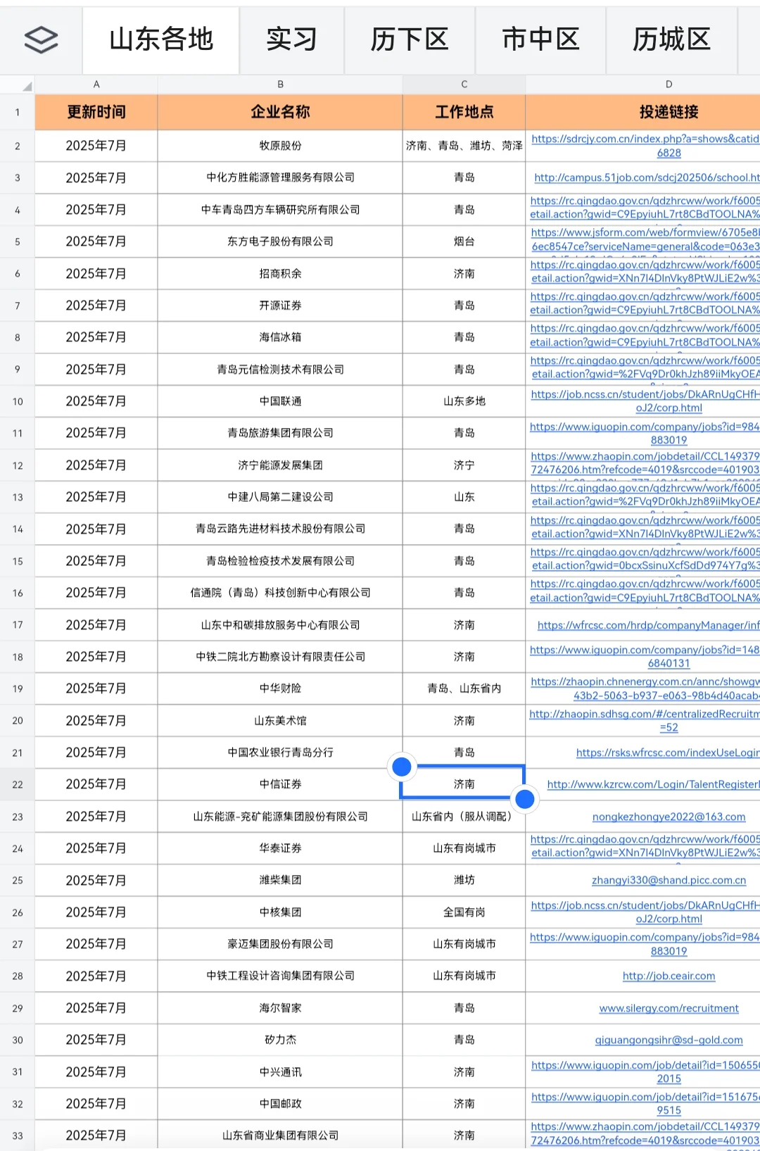 济南国企先投这18家！包有offer的👌
