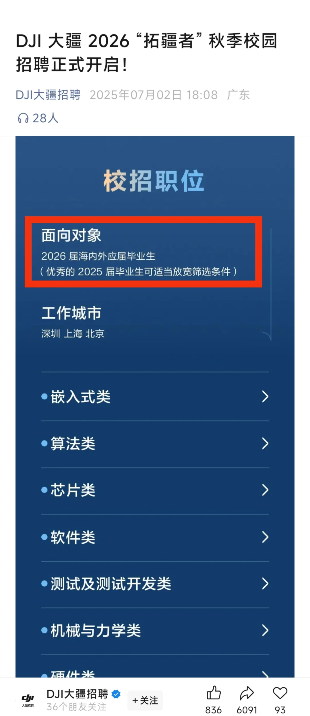 周一又要开始投简历了