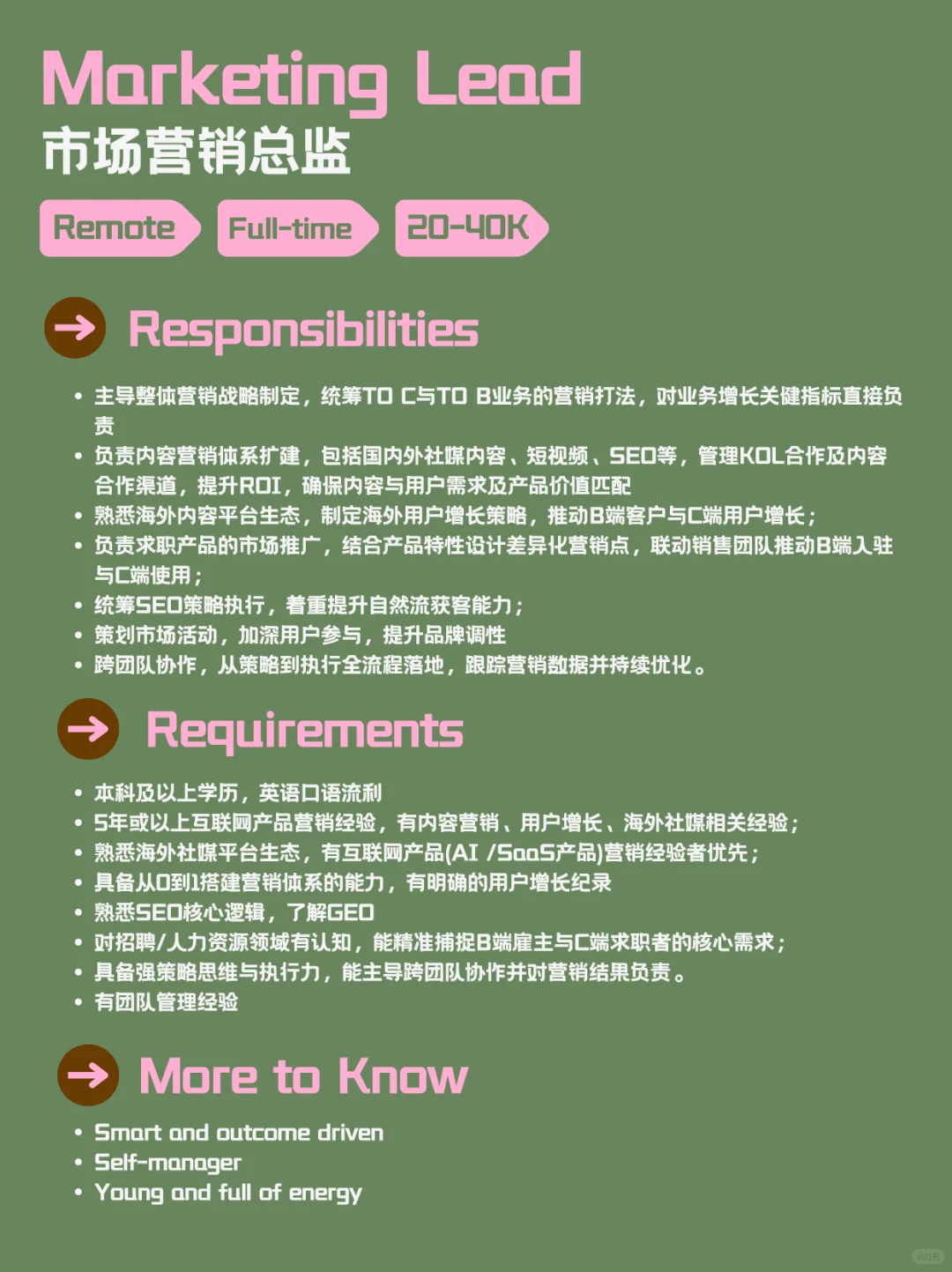 我的梦中情司招人啦👋全员远程办公10+hc