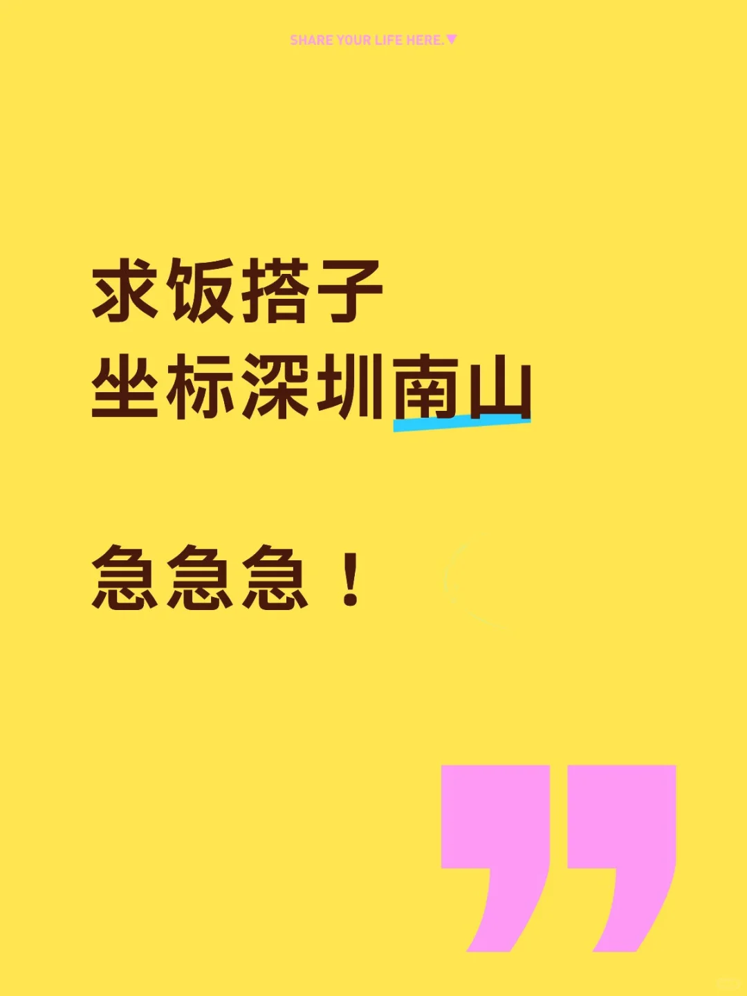 深圳南山找个饭搭子