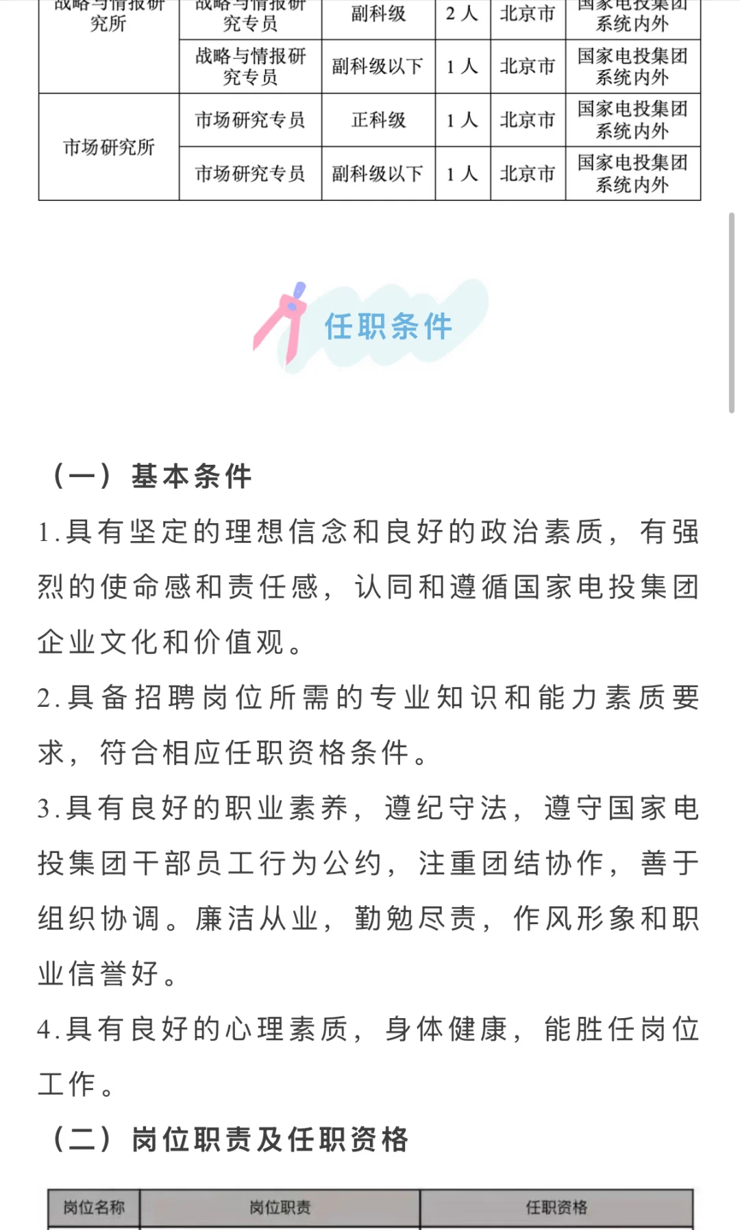 国家电投集团经研院社会招聘，看央企子级别