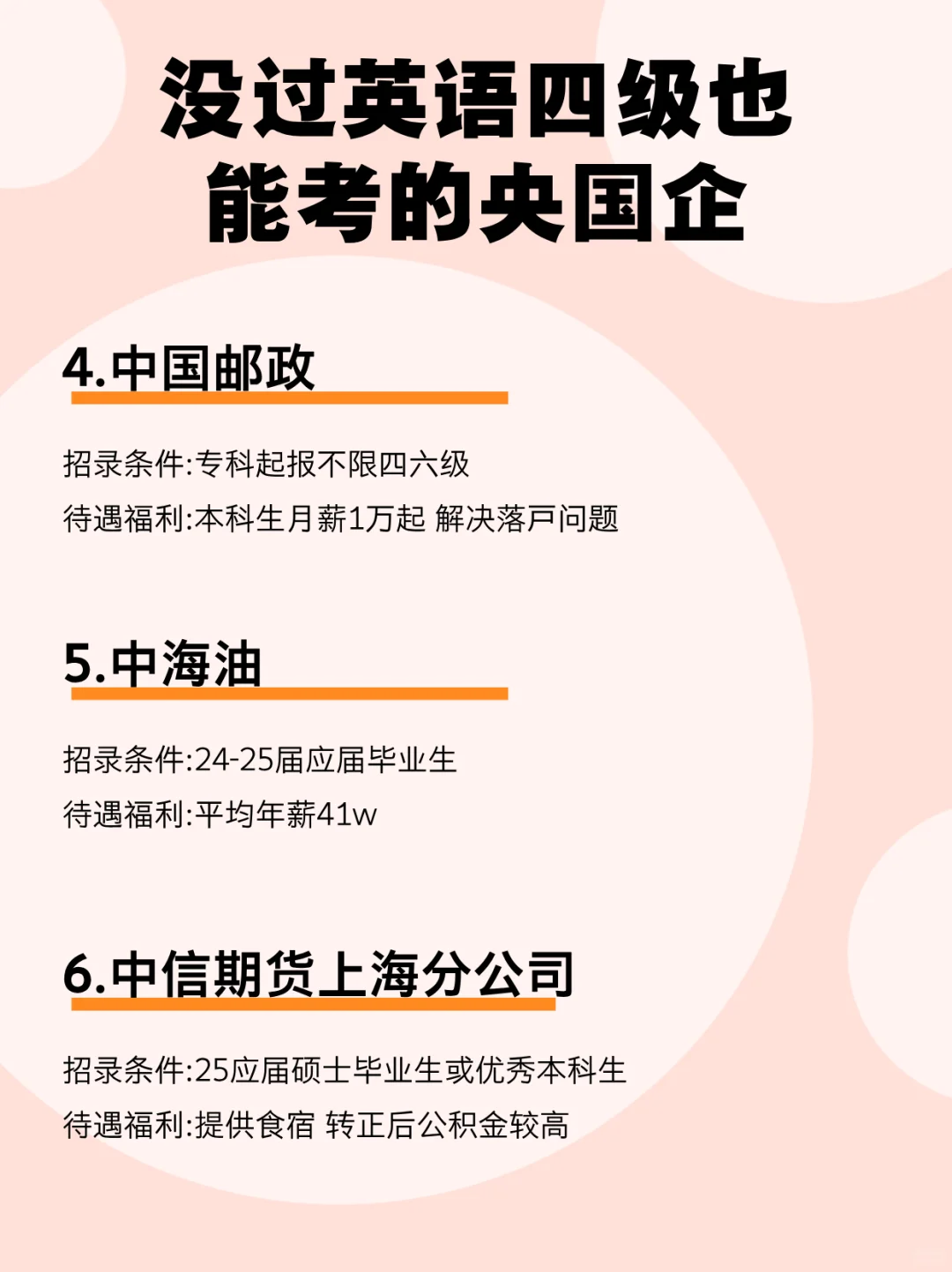 没过英语四级也能考的央国企
