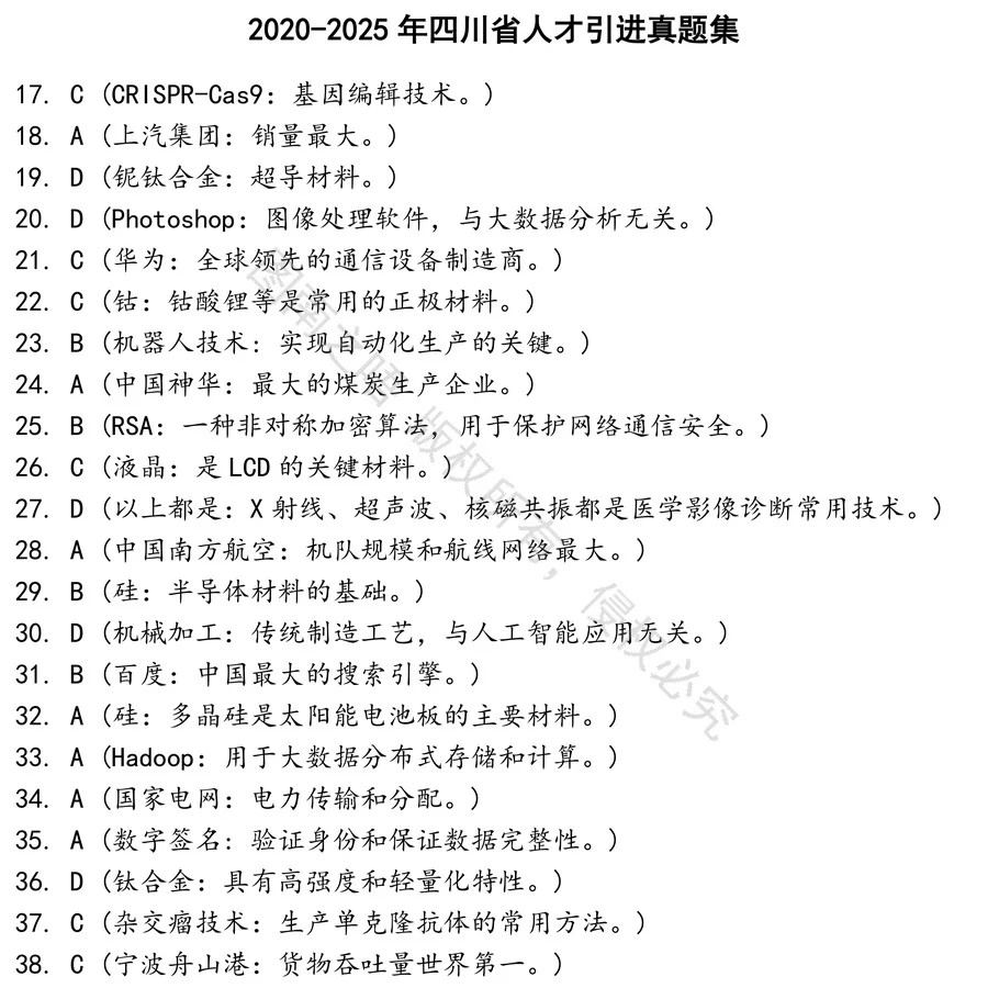 四川省人才引进招聘考试资料真题笔试面试