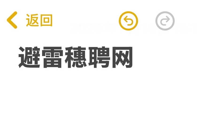 避雷穗聘网