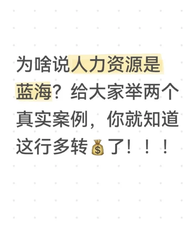 人力资源这个黄金赛道正在全力发展