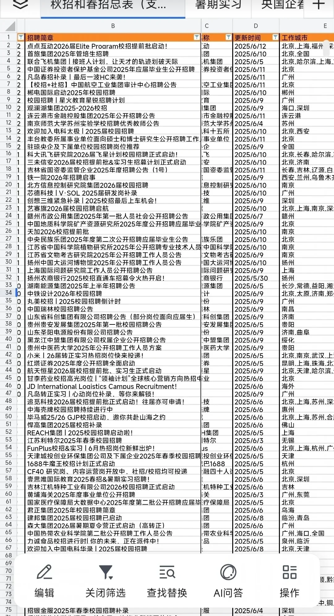 假如你7.4开始投央国企秋招