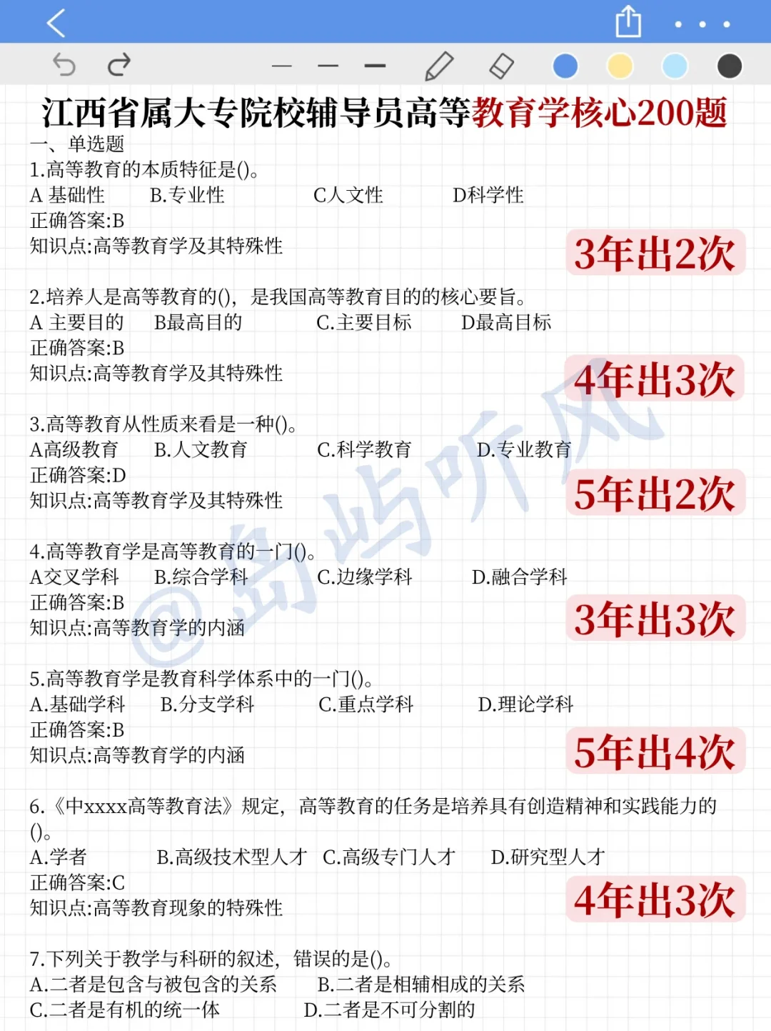 提醒江西省教育厅院校打算裸考的，就考这9