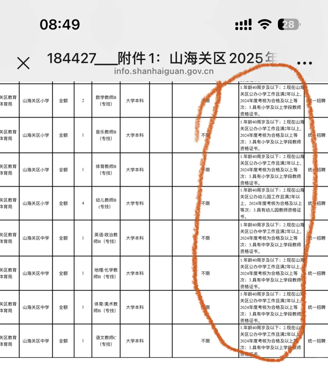 秦皇岛教招变天了！要本区县公办学校经历？