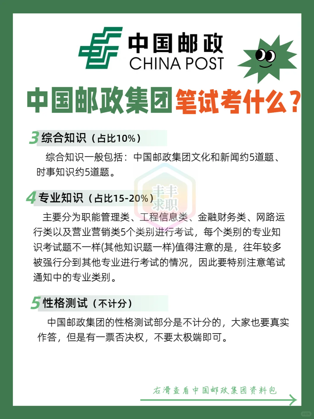 中国邮政集团笔试通知已陆续下发~考什么？