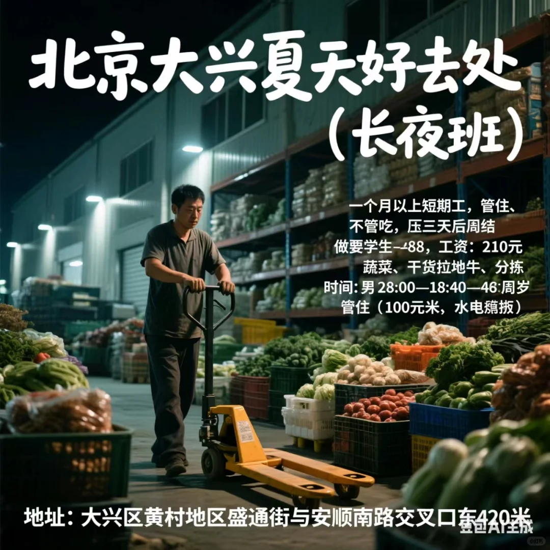 北京大兴长夜班