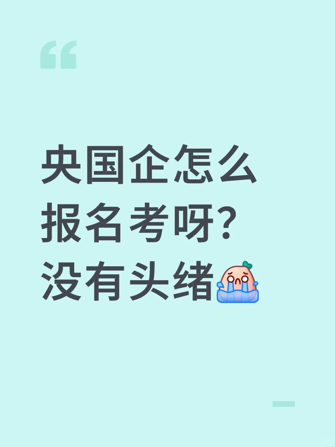 小白央国企