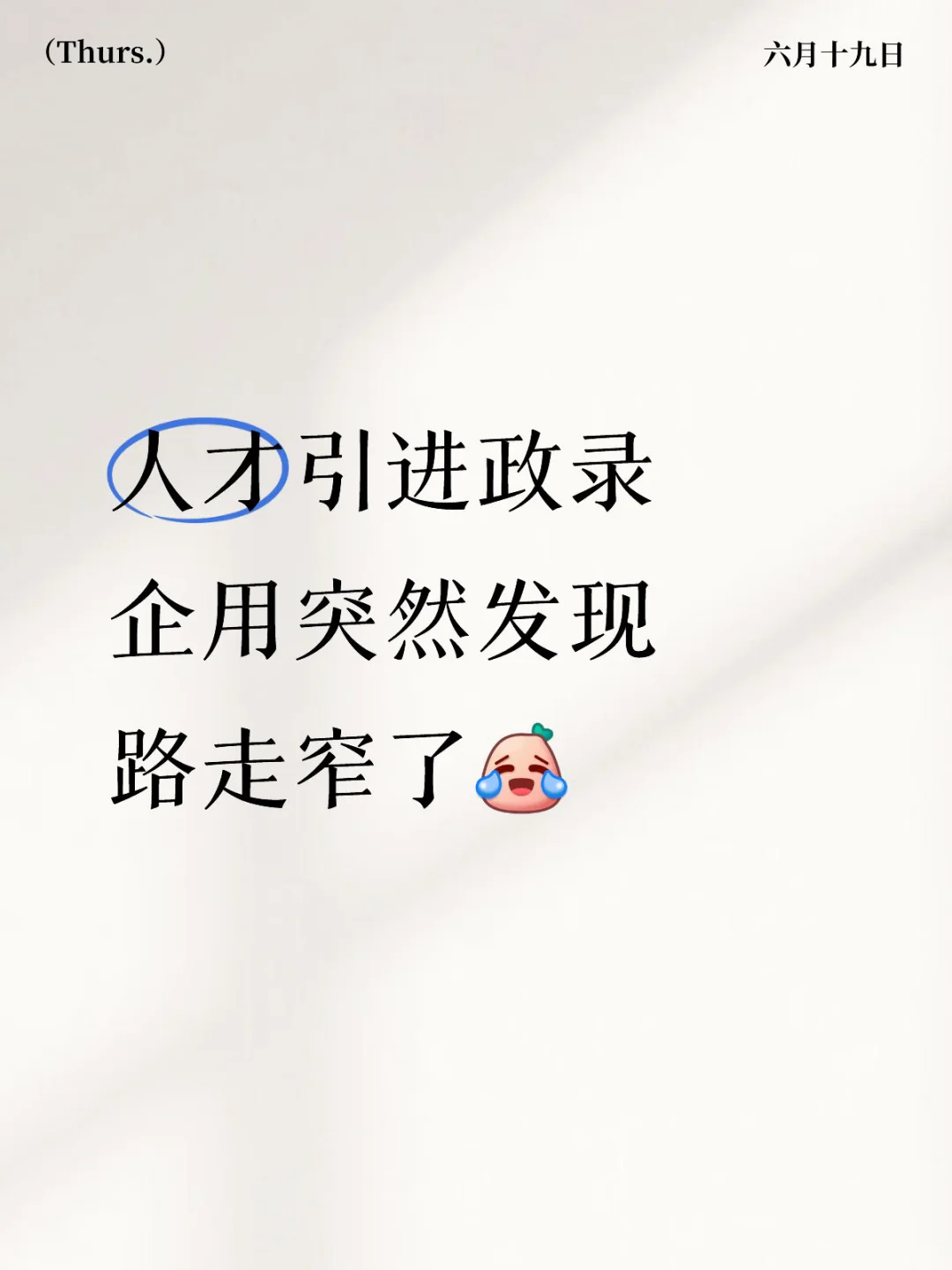 人才引进政录企用今日心得