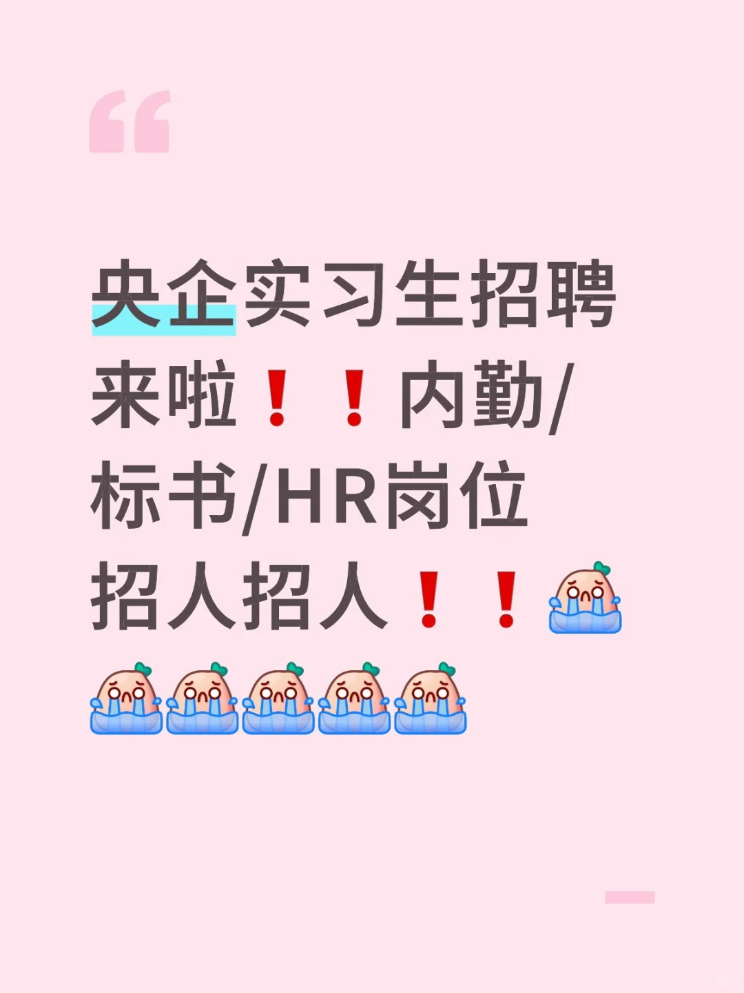 央企实习生招聘