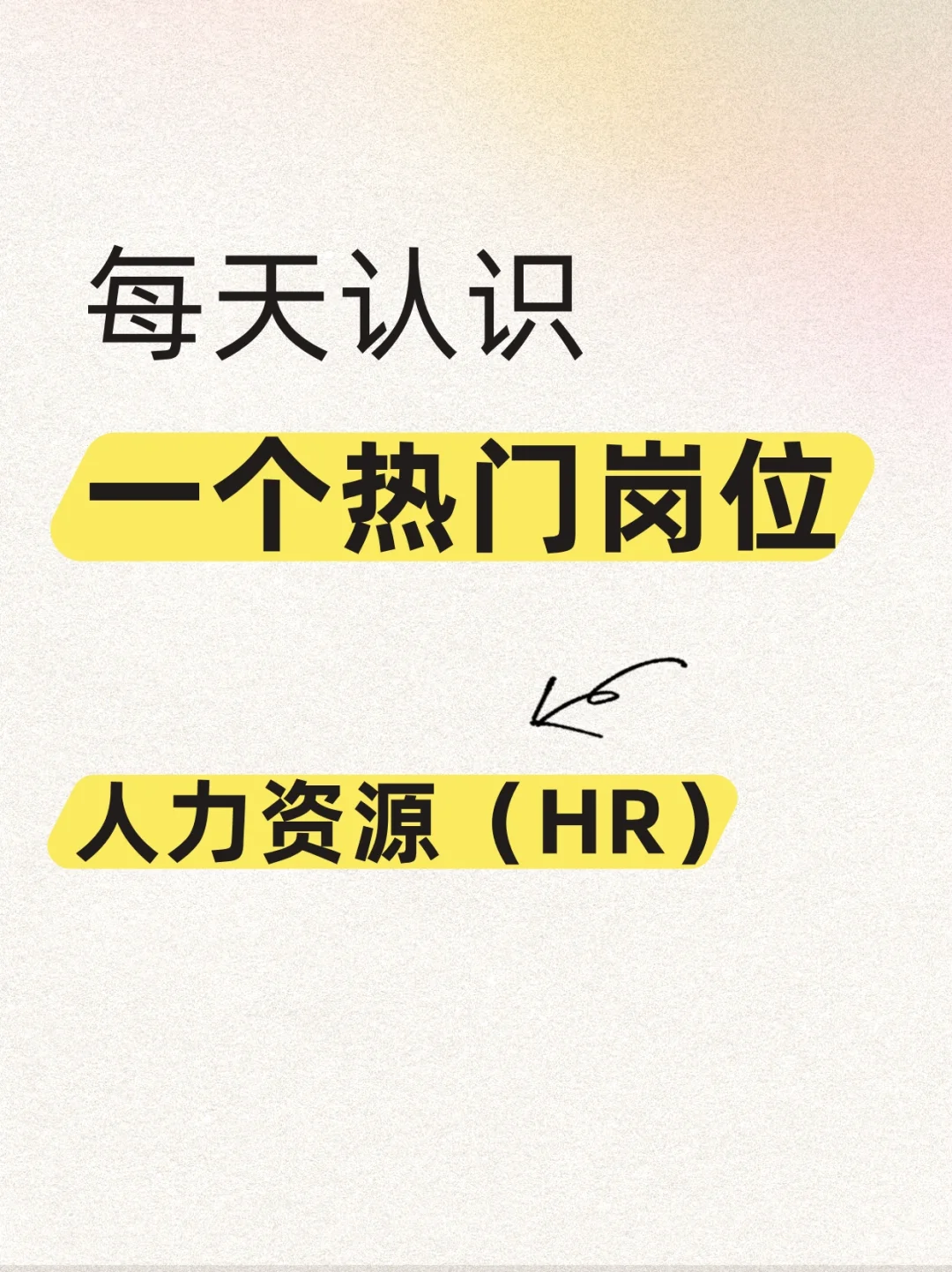 每天认识一个热门岗位【人力资源HR】
