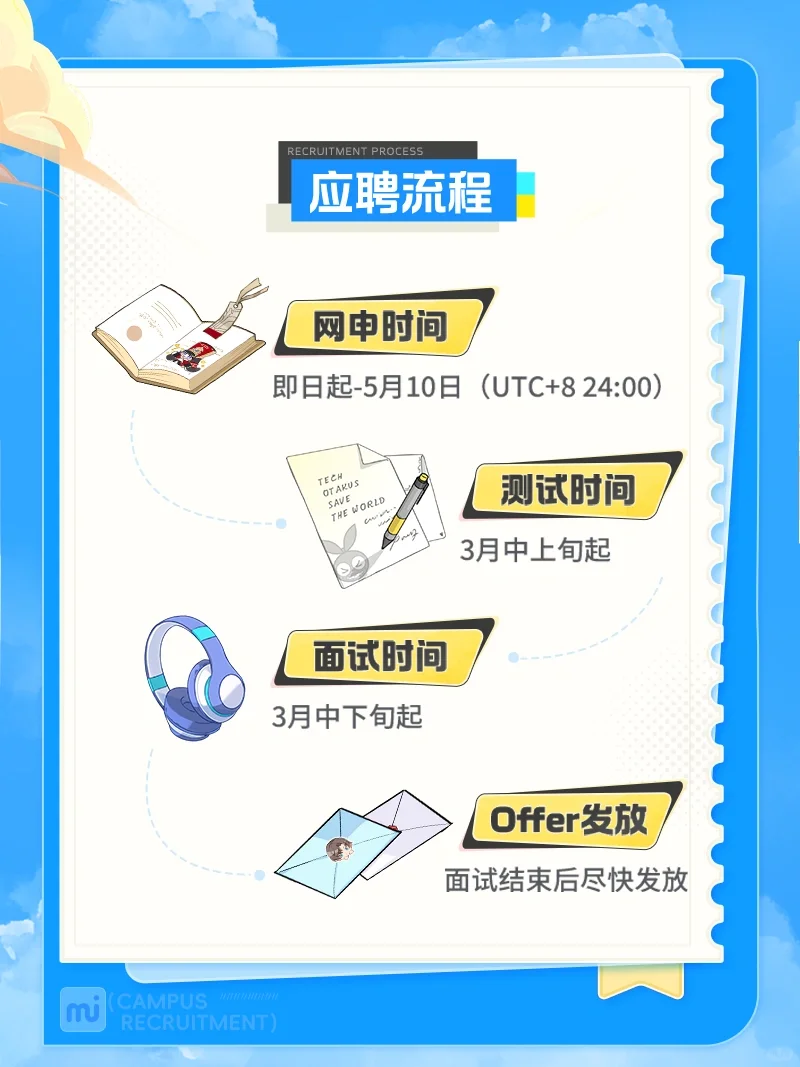 米哈游2024春季校园招聘正式启动！🔥🔥🔥