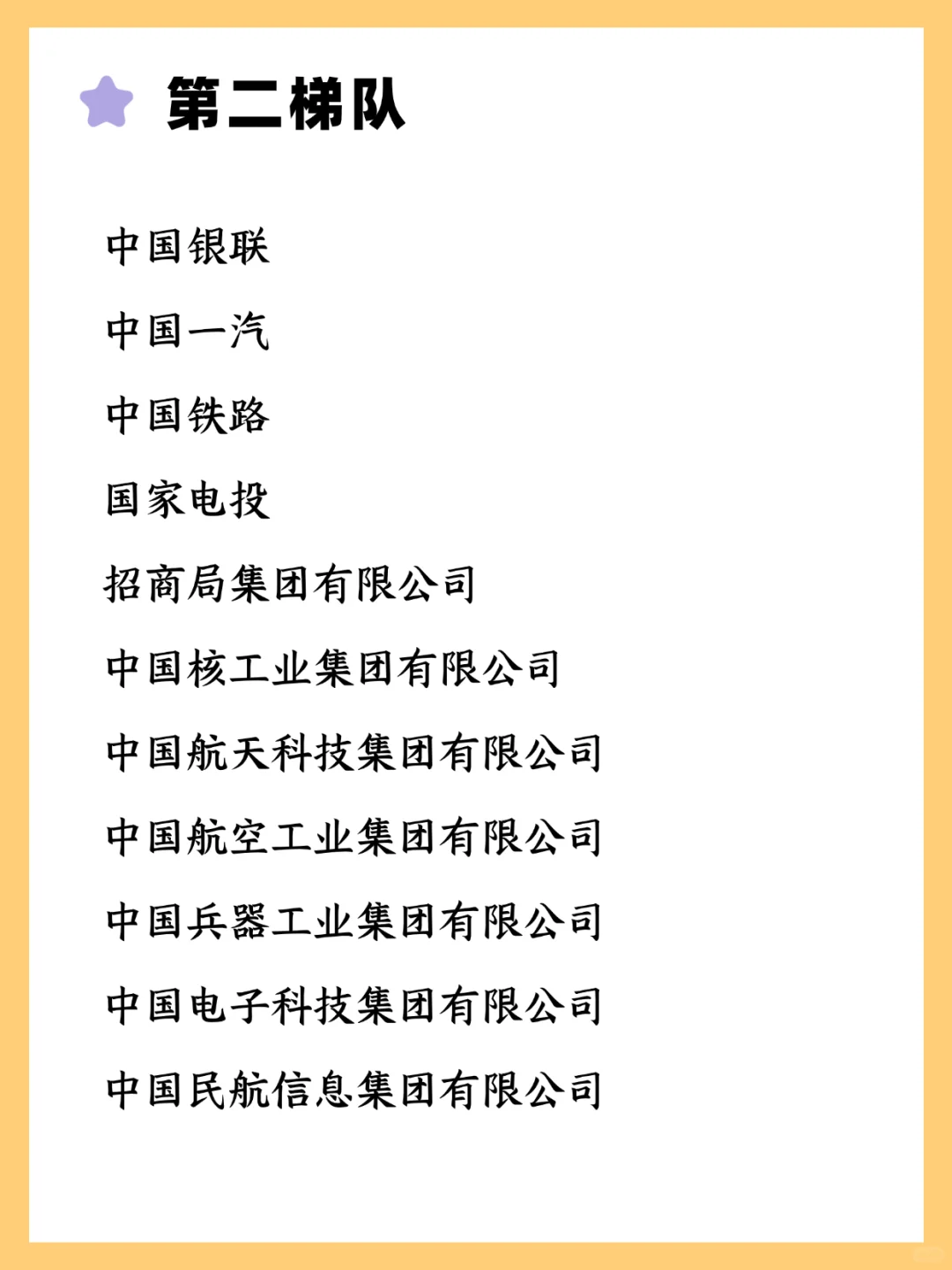 央国企的五个梯队，你想投哪个