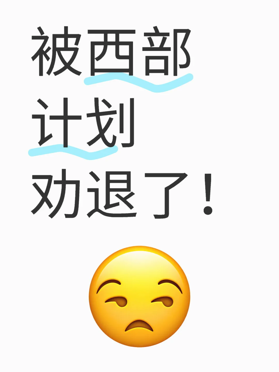 支持但不建议去！