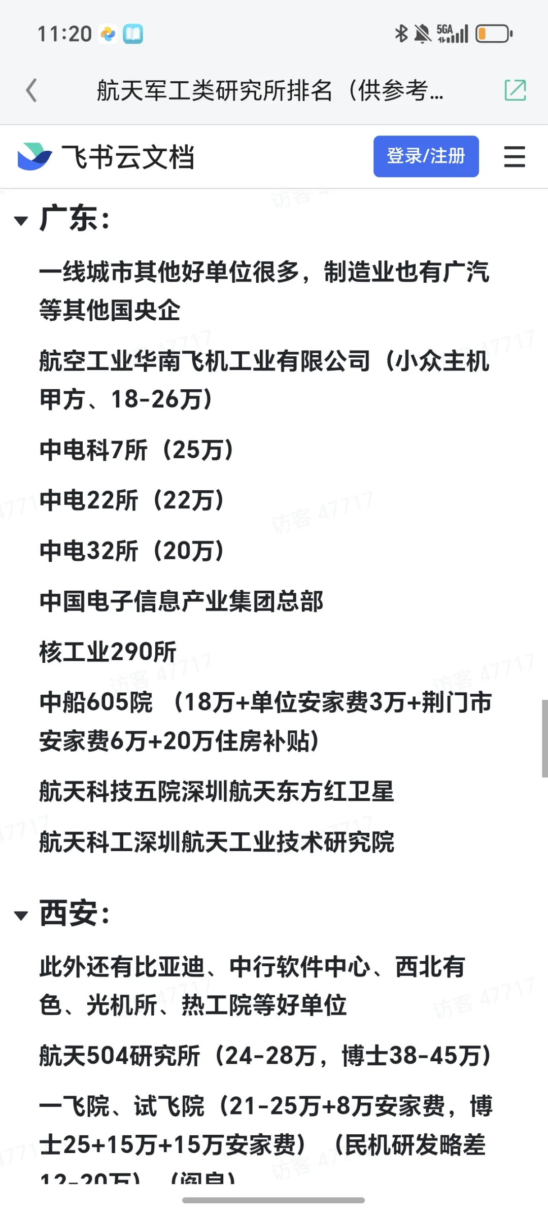航天军工类研究所排名
