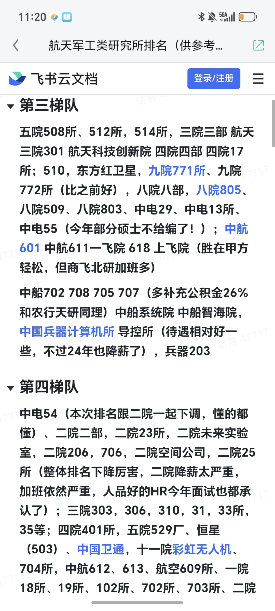 航天军工类研究所排名