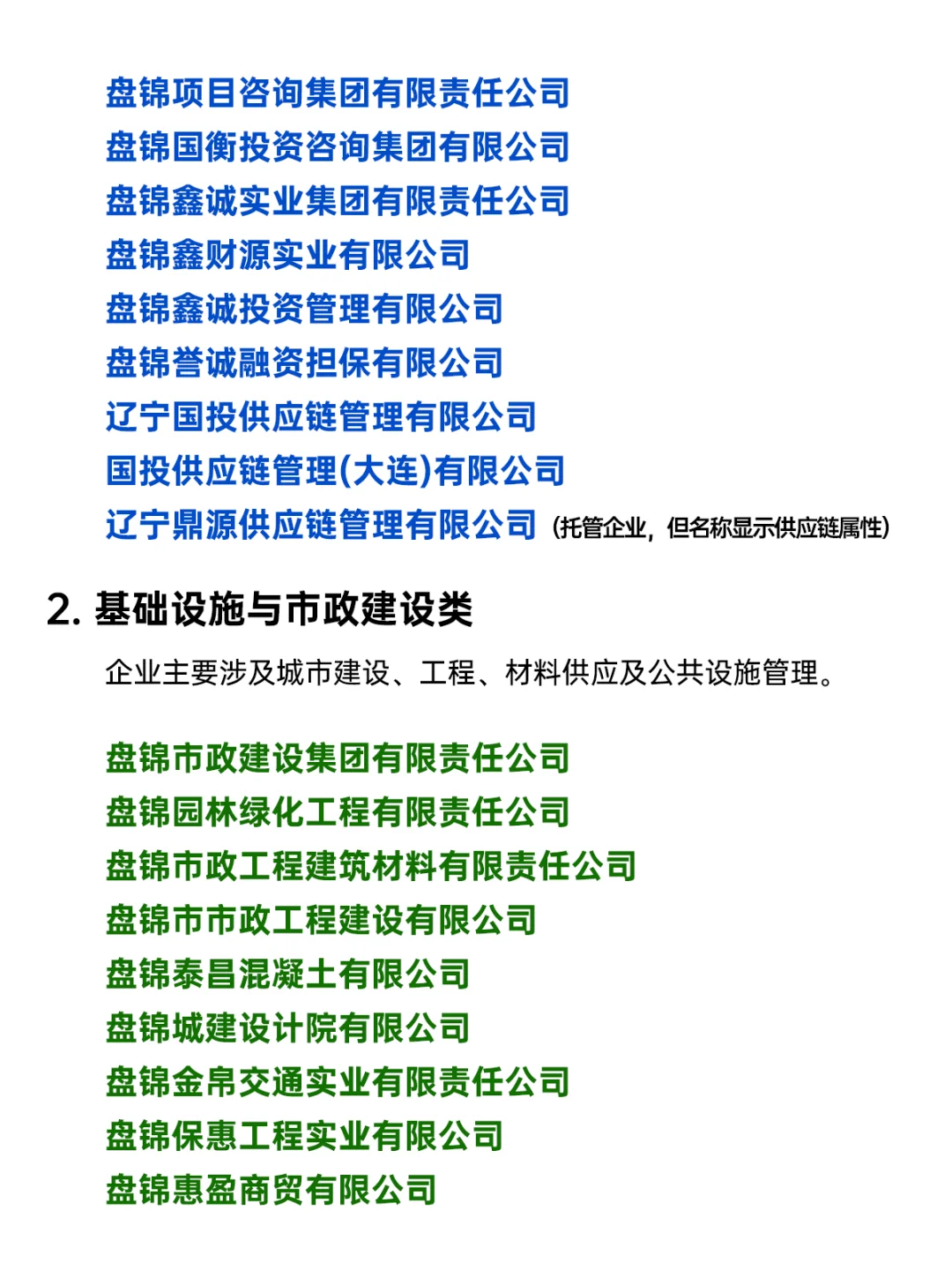 央国企扎堆！盘锦国企全指南