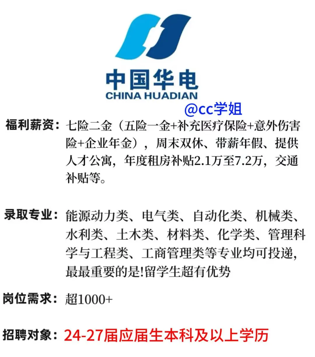 华电集团双休法休，应届生的光！！
