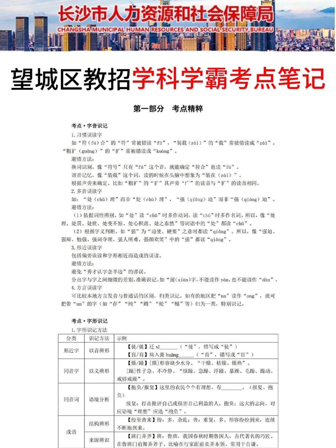 8.3长沙望城区教招其实挺水的，熬夜背完！