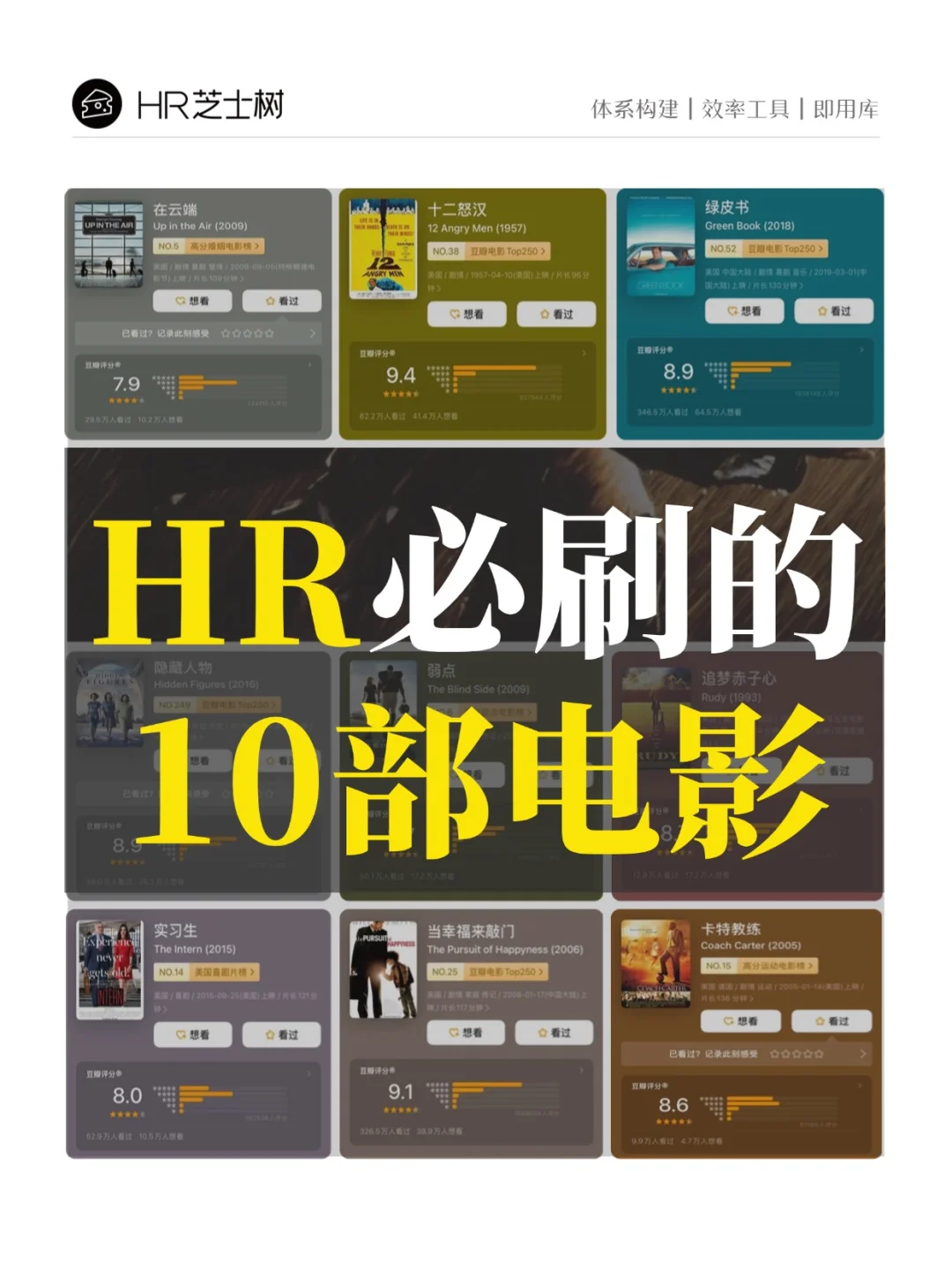 HR周末狂刷这10部电影🔥狠狠提前自己！