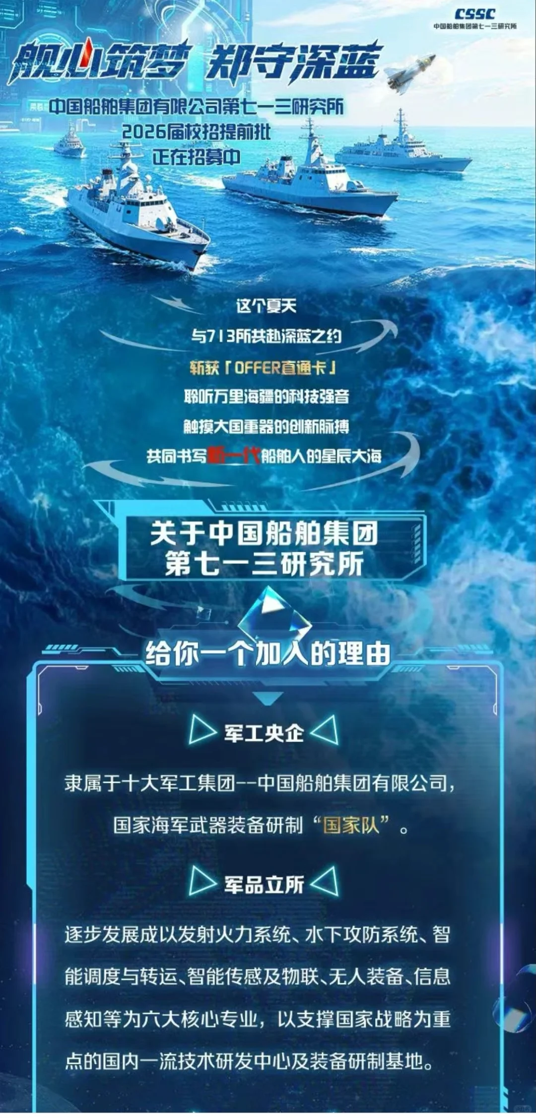 中国船舶集团2026届秋招提前批启动