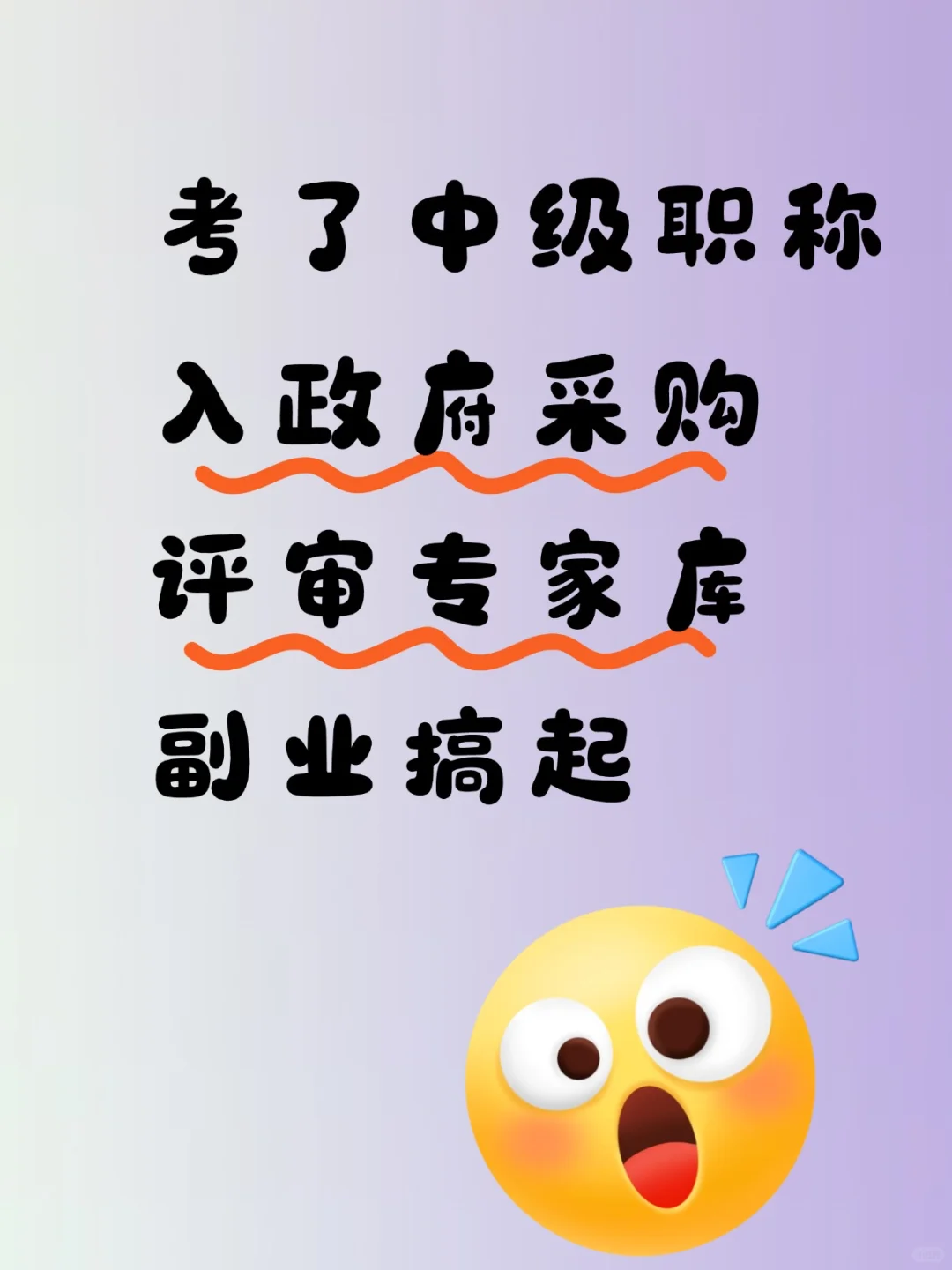 有中级，入政府采购评审专家库，副业搞起来