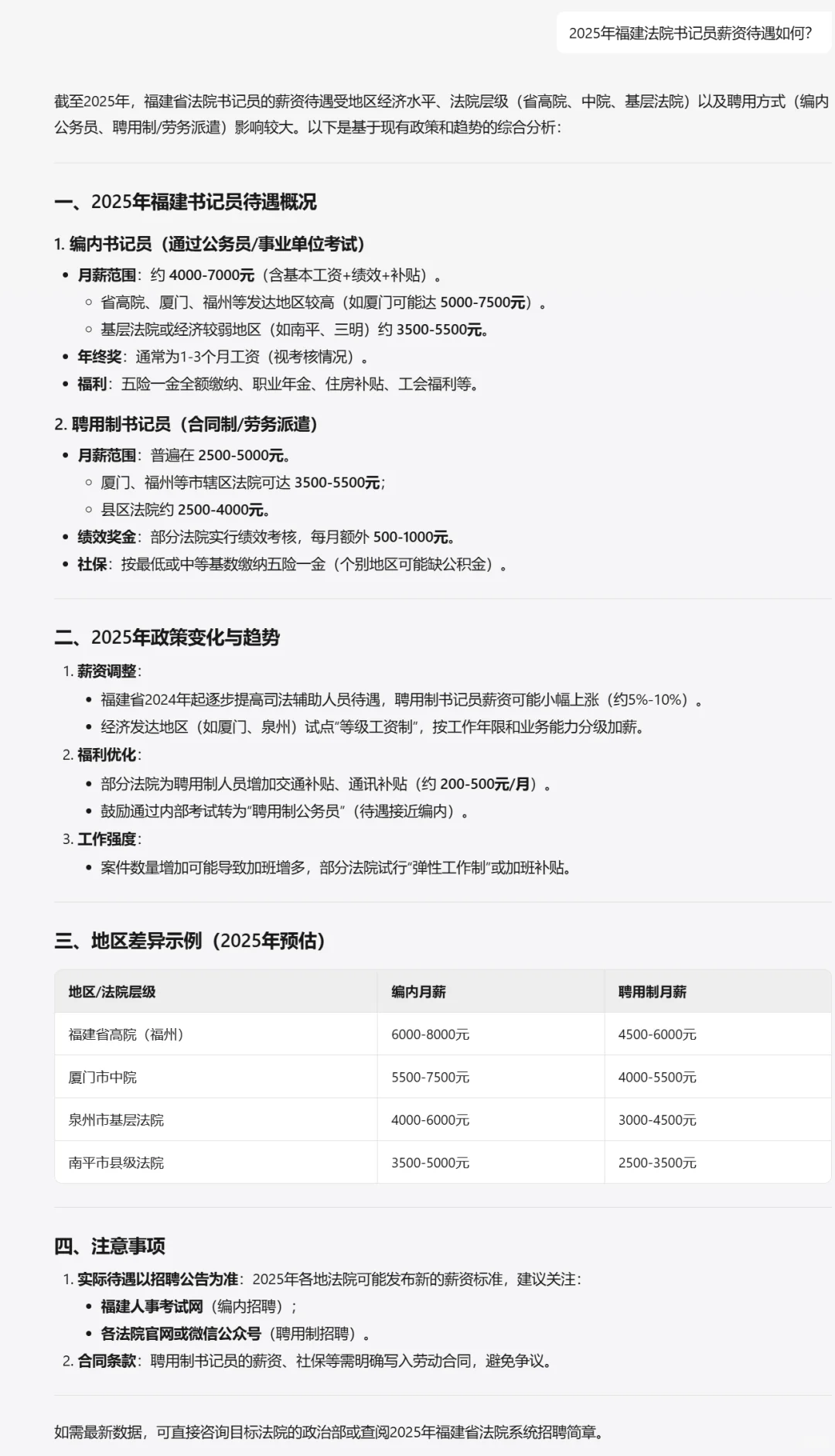 福建省书记员公告即将发布！了解下薪资待遇