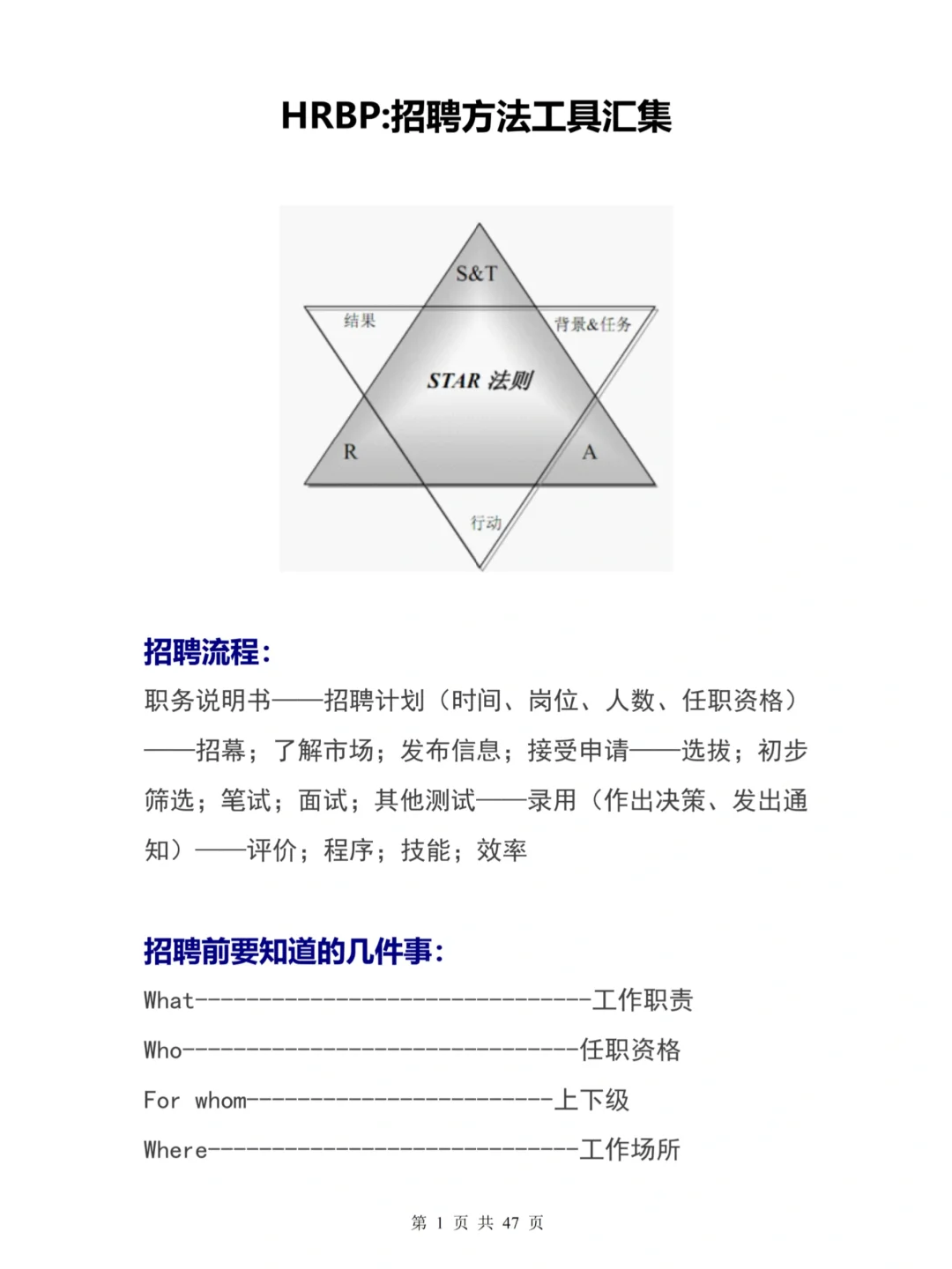 HRBP工具｜招聘方法工具汇总，建议收藏！