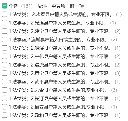 福建法院省聘书记员限制法学类专业吗？