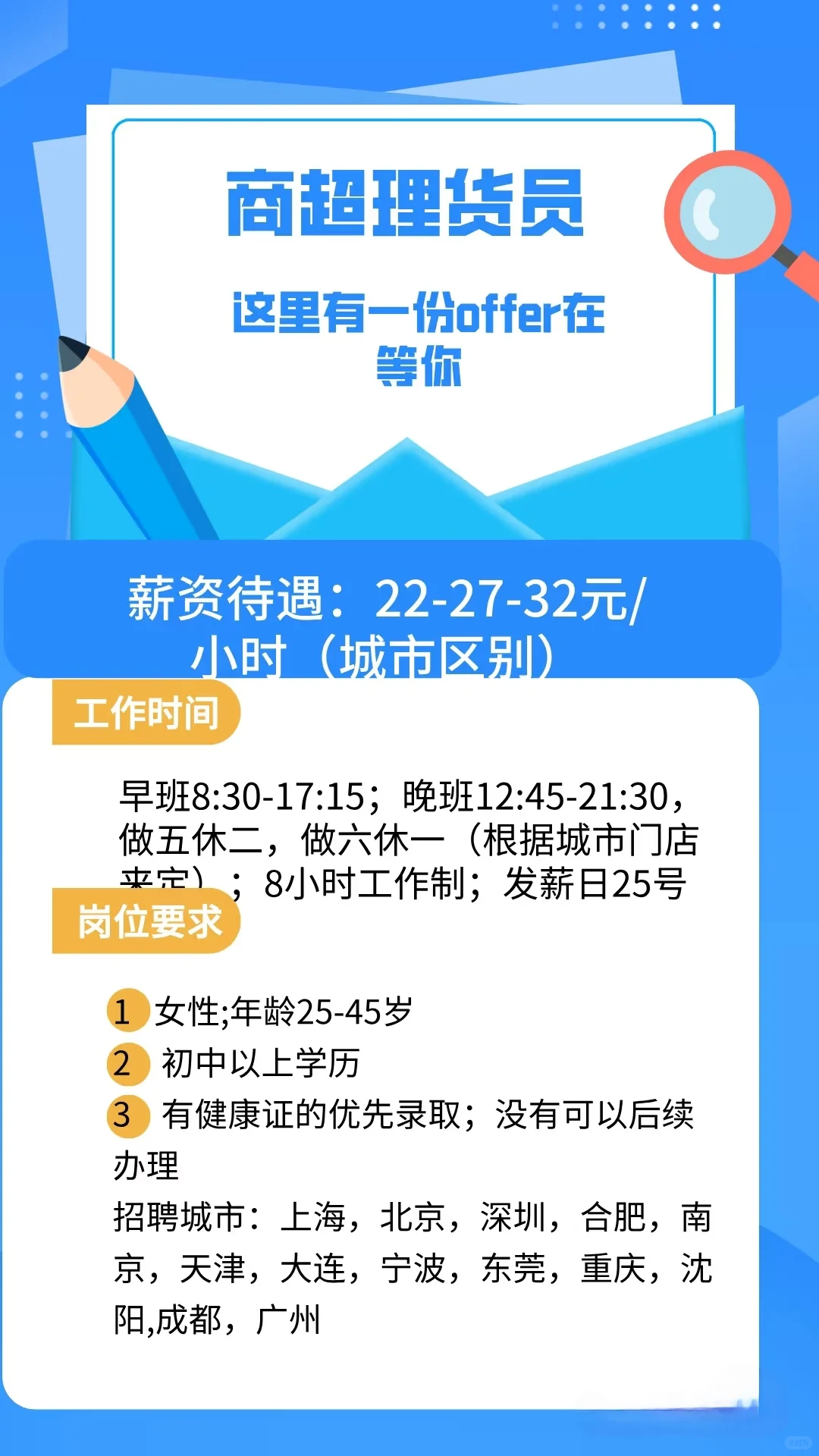 大连有要找工作的吗 山姆招聘啦！
