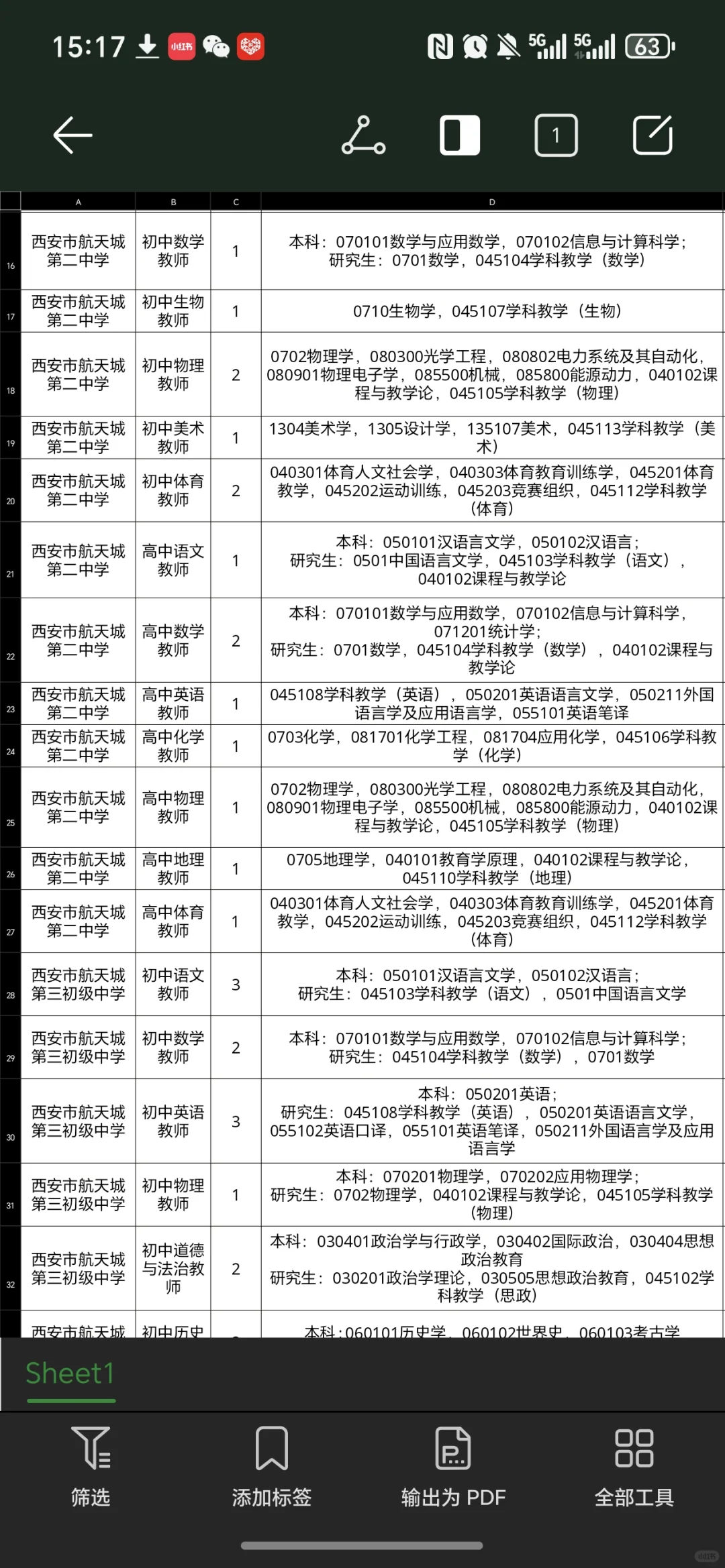 西安航天基地招聘教师111人！