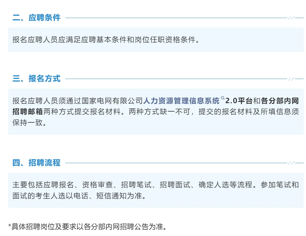 国家电网25年面向系统内公开招聘！机不可失