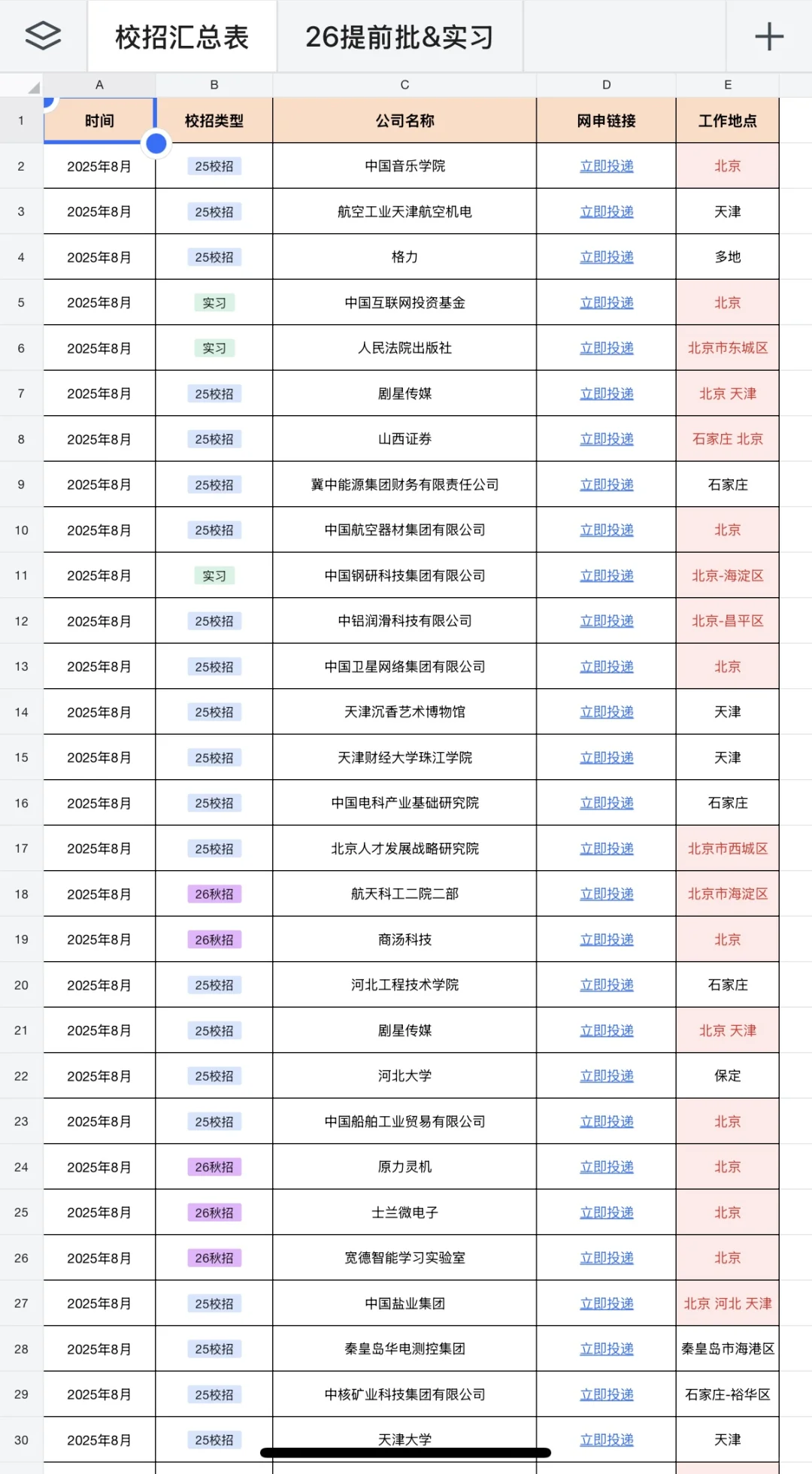 8.4 天津昨天新开校招，免笔试！