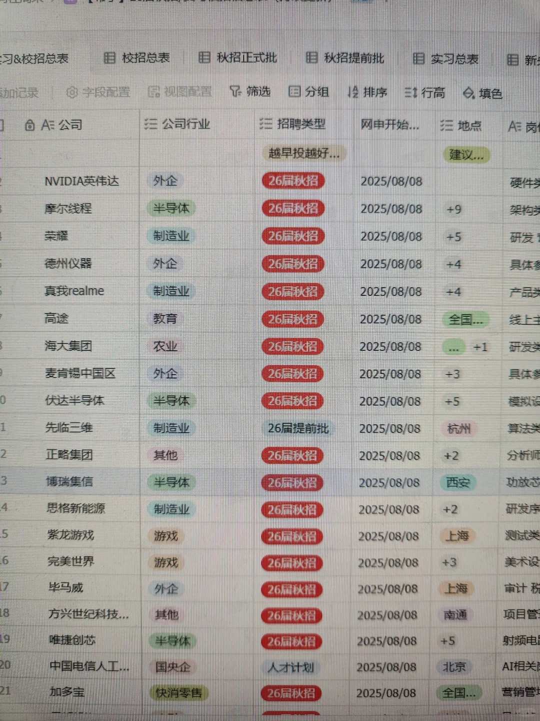 8.9 这些都是这两天刚开的秋招
