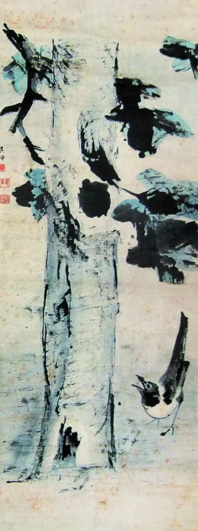 指画•秋柳图轴，来自宇宙尽头的清代高其佩